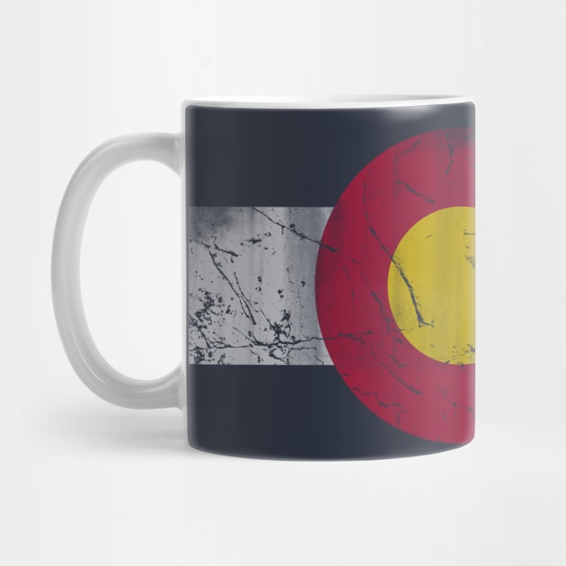 Vintage Colorful Colorado Flag by E